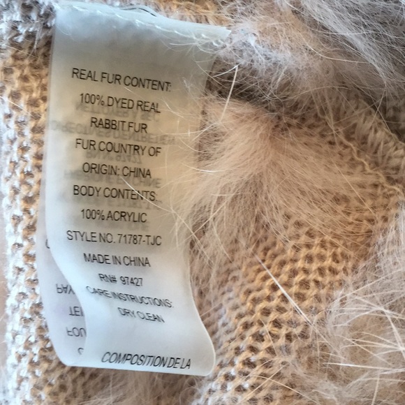 Fur Vest salmon in colour - Picture 5 of 6